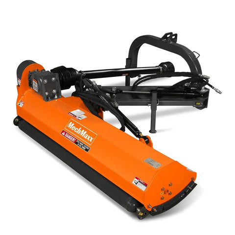 65 Inch PTO Driven 3 Point Hitch Offset Flail Ditch Bank Mower For 30 To 60HP Cat 1 Tractors, 85 Inch Offset, Model VAM65