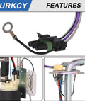 Electric Fuel Pump For Chevy And GMC C K Trucks 1988 1989 1990 1991 1992 1993 1994 1995 V8 7.4L 5.0L 5.7L And V6 4.3L Plug And Play OEM Replacement Module Assembly E3621S connectors and features.