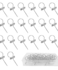 20 Pack Heavy Duty Stainless Steel Archery Target Pins With Loop Handle Three Point Six Inch Length For Thick Foam Targets