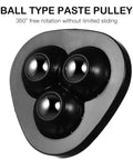Self Adhesive Caster Wheels With 360 Degree Rotation ABS And Stainless Steel 32 Pack close-up view