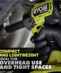 Brushless Eighteen Volt Cordless Impact Wrench Delivers Tough As Nails Torque For Tight Spaces Featuring Four Mode Settings And A Hella Compact Design That Knocks Your Socks Off On Every Garage Project, being used in tight space.
