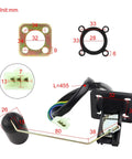 Fuel Tank Level Sensor For GY6 139 QMB 152 QMI 157 QMJ 125cc To 150cc Motorbike ATV Scooter 3 Pins Float Sensor dimensions