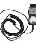 Top Notch Y42A-2X CNC 4 Axis MPG Pendant Handwheel With Smooth Turning Dial For Precision Machining And Quick Setup Control On Any Heavy Duty Metal Milling Machine, coiled cable