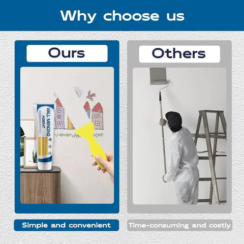 Comparison of Fast Drying Drywall Patch Repair Kit For Holes And Cracks vs. traditional wall painting