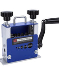 Professional Hand Crank Or Drill Powered Wire Stripping Machine For 12 Ga Cable with V-Groove Roller and handle.