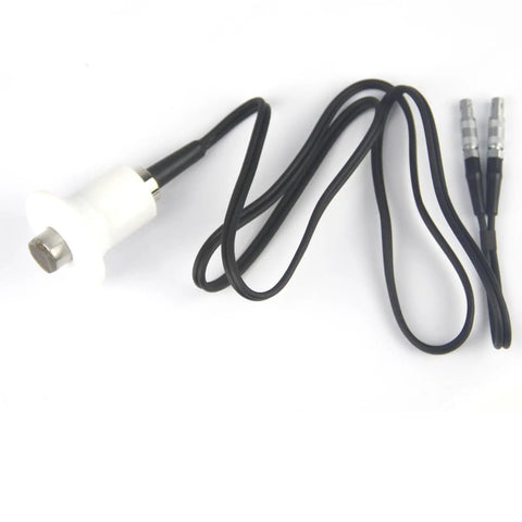 5MHz 12mm High Temperature Ultrasonic Probe Transducer for Thickness Gauge with dual Lemo 00 connectors, 662F 350C rated.