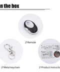 Purple Learn Button 315MHz Garage Door Remote Keychain 2 Pack Universal Replacement Compatible With LiftMaster 355LM in-box contents