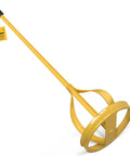 Must-Have Paint And Mud Mixer For Drill 1 To 5 Gallon Buckets Fits All Standard Drill Bits Hex Head Anti-Slip Easy Clean Painting And Plastering Mixer Stirrer Tool Yellow, yellow metal mixer paddle