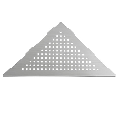 Corner Shower Shelves 10 Inch Recessed Tile Shelves Brushed Nickel 304 Stainless Steel No Drill 2 Pack Hold Up To 15 Lbs Each 90 Degree Corner Bathroom Organizer Fits Most Tile Showers