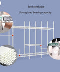 Bold steel pipes of Heavy Duty Portable Hanging Closet Organizer Built Tough With Reinforced Steel Frame for strong support.