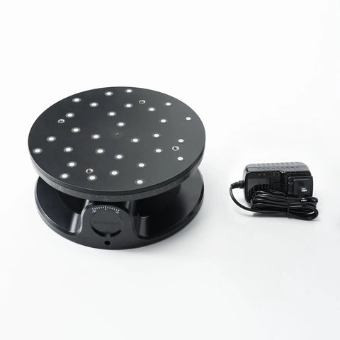 Dead On Accurate Dual Axis Turntable For Seamless 3D Scanner Accessory Smooth Adjustable Speed And Tilt Settings Grab Every Detail Of Small To Medium Objects With Zero Sweat Setup