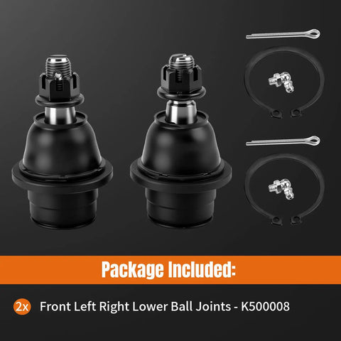 Front Lower Ball Joint Kit Two-Piece Beefed-Up For Ford F-150 2009-2014, Expedition 2007-2017, Lincoln Navigator 2007-2017 Premium Forged Steel Suspension Ball Joints Built Tough For Smooth Handling And Lasting Ride, 2-piece set