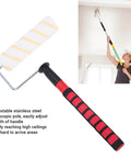 9 Inch Paint Roller Kit With Telescopic Extension Pole offers a smooth operator approach to painting walls and ceilings.