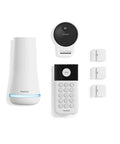 6 Piece Wireless Home Security System With Outdoor Camera, Plug And Play Setup, Optional 24/7 Professional Monitoring, No Contract