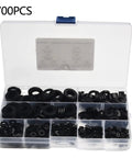 Go To Nylon Flat Washer Kit 700 Pcs M2 And Up Metric Assorted Sizes For Home Auto And Marine Electrical Projects With Precise Inner And Outer Diameters And Versatile Heavy Duty Installations, 700-piece case