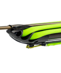 Reaper 90cm Railgun Speargun For Spearfishing And Freediving High Performance Aluminum Barrel close-up with stainless shaft and nitro bands