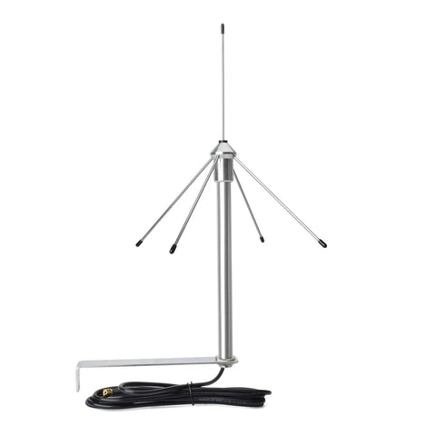 433MHz 3dBi Omni Antenna with 9.8 Ft RG58 Coax Cable showing SMA Male Plug and Mount Bracket