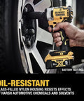 Using Half Inch Impact Wrench With Hog Ring Anvil, Compact Power For Tight Spots, 250 Ft Lbs Max Torque, 20V Max Tool Only on wheel