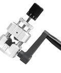 Jeanoko Wire Stripper Machine Manual Hand Crank Electrician Tool lightweight aluminum cable cutter with anti-slip handle.