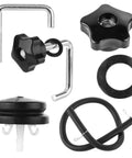 Secure Your Heavy Duty Snowblower Handle With This Tough Metal Alloy Lock Kit And Durable Pp Plastic Hardware For Ultimate Winter Control Performance. metal handle lock kit, knob and washer set