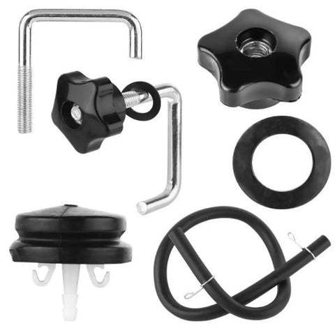 Secure Your Heavy Duty Snowblower Handle With This Tough Metal Alloy Lock Kit And Durable Pp Plastic Hardware For Ultimate Winter Control Performance. metal handle lock kit, knob and washer set