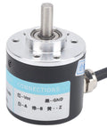 Industrial Full Shaft Encoder Built Tough with Durable Materials Three Phase Precision Encoder for Motor Reducer Systems Close-up