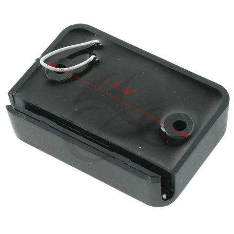 Waterproof Vibration Activated Hour Meter For ATV Snowmobile Gas Engines Sealed No Power Required Lifetime Battery 0.1 Hour Resolution Tracks Service Life Of All Non Engine Applications, black plastic case, 1.9/10"
