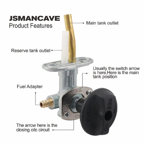 Fuel Valve Shut Off Petcock For Arctic Cat ATVs Tank Switch Fits 250 300 375 400 454 500 Models 1998 1999 2005 2006