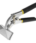 3 Inch Hand Seamer Sheet Metal Tool with Offset Design, black handle, used for bending, stitching, flattening metal sheets in roofing and HVAC