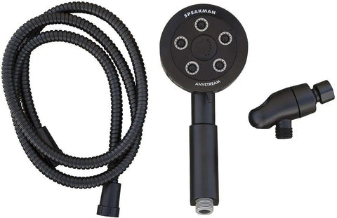 Neo Anystream Multi Function Handheld Shower Head With Over 50 Sprays, 2.5 GPM Matte Black Finish, Patented Anystream Technology, Rotating Faceplate, Easy Clean Nozzles, Boss Level Spa Massage Rain Modes For A Custom Shower