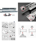 Built Tough Full Extension Soft Close Undermount Drawer Slides With Sturdy Stainless Steel Frame And Secure Locking Brackets assembly parts and instruction guide