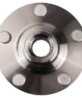Front view of a front wheel bearing and hub assembly kit for 2004-2017 Toyota Camry, 2001-2007 Highlander, 2004-2008 Solara