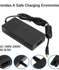 PS2 Slim 70000 Power Adapter Charger Kit With AV Cable, AC Cable And AV Cord Bundle showing power adapter with input details
