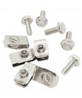 10 Pieces Stainless Steel U Type Clips With Bolts M4 M5 M6 M8 M10 Assorted Thread Sizes Automotive Retaining Fastener Kit For Trim Bumper Undertray And Panel, stainless steel clips and bolts