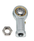 One Half Inch Bore Rod End Bearings PHSB8 Pre Lubricated With Jam Nuts One Half Twenty Female Thread Right Hand Four Pack For Linkages And Steering Projects Heavy Duty Construction, with jam nut