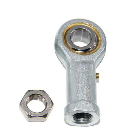 One Half Inch Bore Rod End Bearings PHSB8 Pre Lubricated With Jam Nuts One Half Twenty Female Thread Right Hand Four Pack For Linkages And Steering Projects Heavy Duty Construction, with jam nut