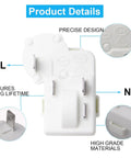 Two Pack 2 Pin PTC Starter Relay Replacement For Fridge Compressor Overload Protector Universal Fit For Danby Haier Midea Mini