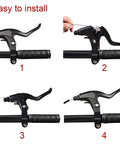 Step-by-step installation of 4 Piece Bicycle Brake Kit With Aluminum Alloy Levers And Front And Rear Cables For Mountain Road And MTB Bikes
