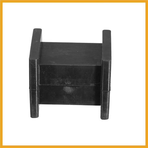 Solid Universal 10mm ID Muffler Hanger Bushing Rubber Mount Bracket Fits Tail Pipe Support Kit With 2 Heavy Duty Isolation Parts For Your Ride, black rubber