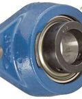 Beefy Two Bolt Flange Ball Bearing Unit With Eccentric Collar Regreasable Seal Cast Iron Housing Ready To Mount
