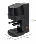 58mm Automatic Electric Espresso Tamper Delivers Game Changing Consistency For Home Baristas With Adjustable Pressure side view size 27.3cm x 21cm x 14cm