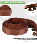 Durable Plastic Landscape Edging Kit No Fuss Easy Install 2 Inch Tall 33 Ft Border With 30 Spikes For Garden Flower Beds And Lawn