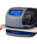Straight Up Foolproof Electronic Time Recorder With Automatic Time And Date Stamp For Office Staff Attendance Ready To Roll Built Tough No Nonsense Workforce Tracking Essential, displaying current time and process.