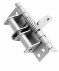 Automatic Concealed Self Closing Door Hinge With Heavy Duty Spring For Solid Wood Entryways silver painted steel hinge close-up