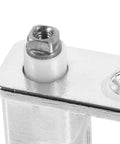 Close-up of stainless steel freezer door hinge closer replacement fridge hinge auto close for household refrigerator doors