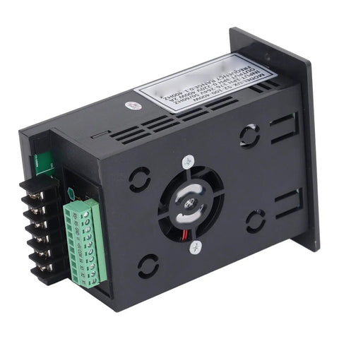 Rear view of Heavy Duty 3KW VFD Inverter With Single Phase Input And Three Phase Output Flame Retardant PC Board, fan vent visible