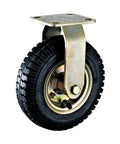 Badass 10 Inch Pneumatic Casters With Premium Quality Inflatable Rubber Tires For Silent Heavy Duty Rolling Hand Trucks Universal Easy Swap Slick Finish close-up of a durable pneumatic caster wheel with rubber tire.