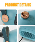 Close-up details of Portable Mini Space Heater For Home And Office, Energy Efficient with control dial and air vent
