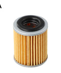 Heavy Duty Transmission Oil Cooler Filter Perfect For Nissan Altima Juke Rogue And Sentra Models Exact Fit Replacement For 2824A006 31726-1XF00 shown from front with orange material.