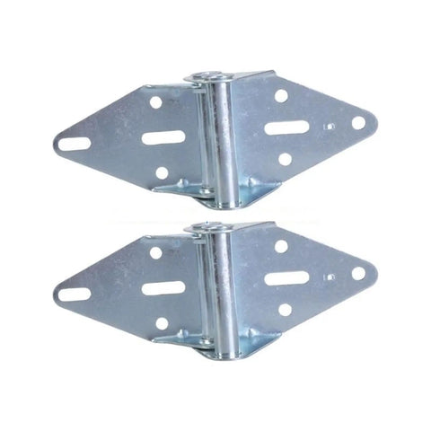 Two Pack Heavy Duty Galvanized Steel Garage Door Hinge Flap Track Hardware Replacement Kit With Vertical Adjustment For Durable Door Support And Smooth Open Close, two hinges